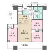 WORLD TOWER RESIDENCEの間取り画像