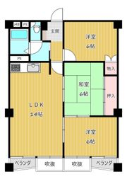 多聞台パークシャトーの間取り画像