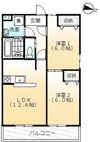 サザンクロス双太山の間取り画像