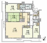 スカイシティ南砂の間取り画像