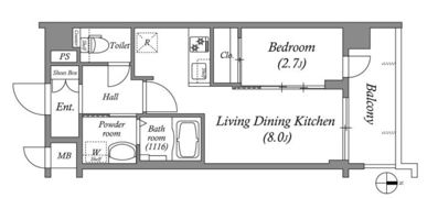 アドバンス京都クラッセの間取り画像