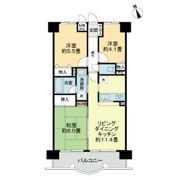 ライオンズマンション倉敷日ノ出町の間取り画像