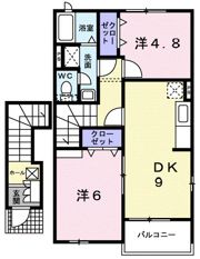 ヴィラ エスペランサⅡ Bの間取り画像