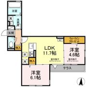 ヴィレッヂ大和東第二の間取り画像