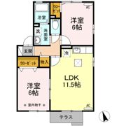 クワトロ ピーチ タウン ⅠⅡⅢⅣの間取り画像