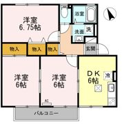 ハイカムール沢村の間取り画像