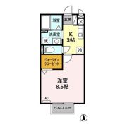 セジュール望 Aの間取り画像