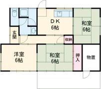 牛川町西郷貸家の間取り画像