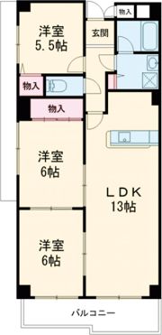 フェルザ南茨木の間取り画像