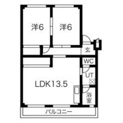 板倉ハイツの間取り画像