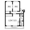 板倉ハイツの間取り画像
