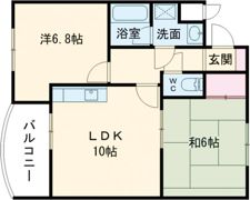ロータスビレッジあいゆうA棟の間取り画像