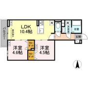 セレスティア南花畑Ⅲの間取り画像