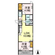 セレスティア南花畑Ⅲの間取り画像