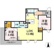 セレスティア南花畑Ⅲの間取り画像