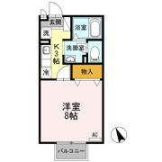 ジュネス院南 Bの間取り画像
