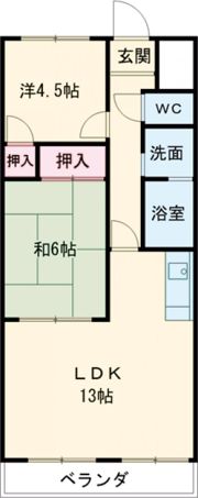エクセル中川原の間取り画像