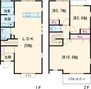 M’s COURT学園前の間取り画像