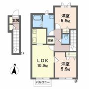ディアス 泉の間取り画像