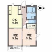 シャーメゾン藤木 Bの間取り画像