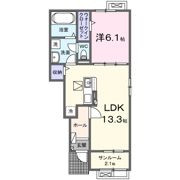 メゾン・ヴィラージュ Ⅱ番館の間取り画像