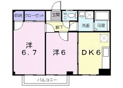ラ・プラージュの間取り画像