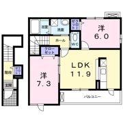 グランツ ガーデンⅡの間取り画像