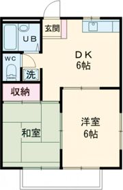 グリーンハウス K B棟の間取り画像