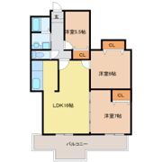 第2名昭ビルの間取り画像