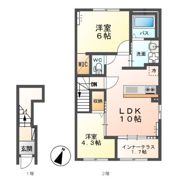 クラシアBの間取り画像