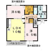 グリーンコート初芝 Dの間取り画像