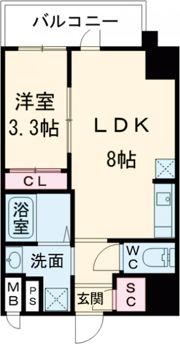 I-STAGE住吉町の間取り画像