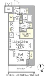 ザ・パークハビオ神楽坂レジデンスSouthの間取り画像