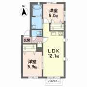 カーサ桜川の間取り画像