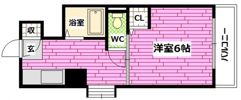 クレセントハウスの間取り画像