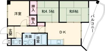 ロイヤルコーポ宝殿の間取り画像