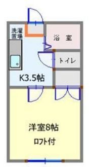 ホワイトキャッスル富田の間取り画像
