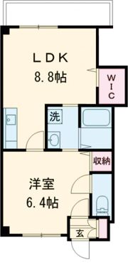 modern palazzo文教通りの間取り画像