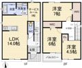 如意2－33KODATEXⅤBの間取り画像