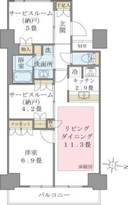 Brillia ist 東雲キャナルコートの間取り画像