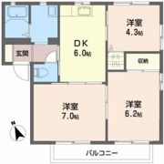 ラポール笹木野 Aの間取り画像