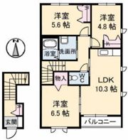 ブランドール 大田 A棟の間取り画像