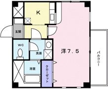 ベルク山中Bの間取り画像