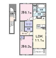 ウエスト Aの間取り画像