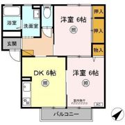 カーサ・デ・三の丸 Aの間取り画像