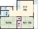 TウエストマンションBの間取り画像