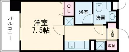 レジディア熊本辛島の間取り画像