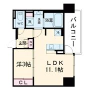 コンフォリア・リヴ本町WEST Qの間取り画像
