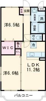 グランディール弐番館の間取り画像
