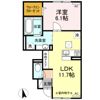 soleil城下の間取り画像